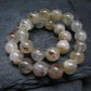 Rare Petroleum Oil In Quartz Crystal Bracelet - 7 Inches - 7mm Round Beads