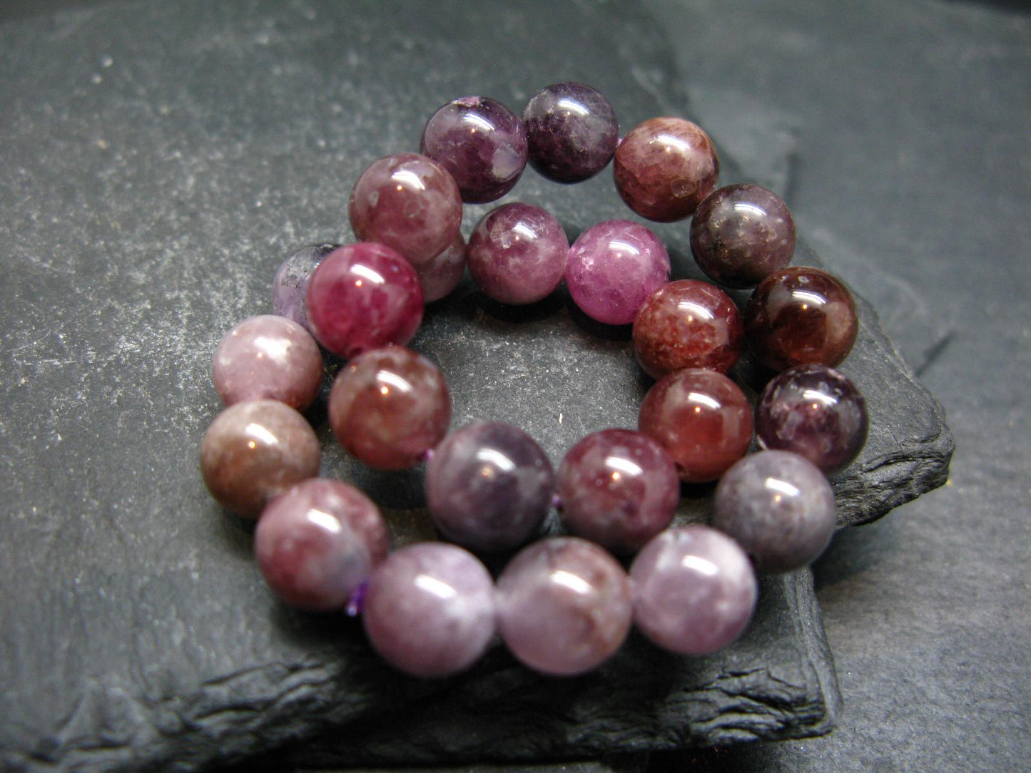 Gem Spinel Genuine Bracelet ~ 7 Inches ~ 8mm Round Beads