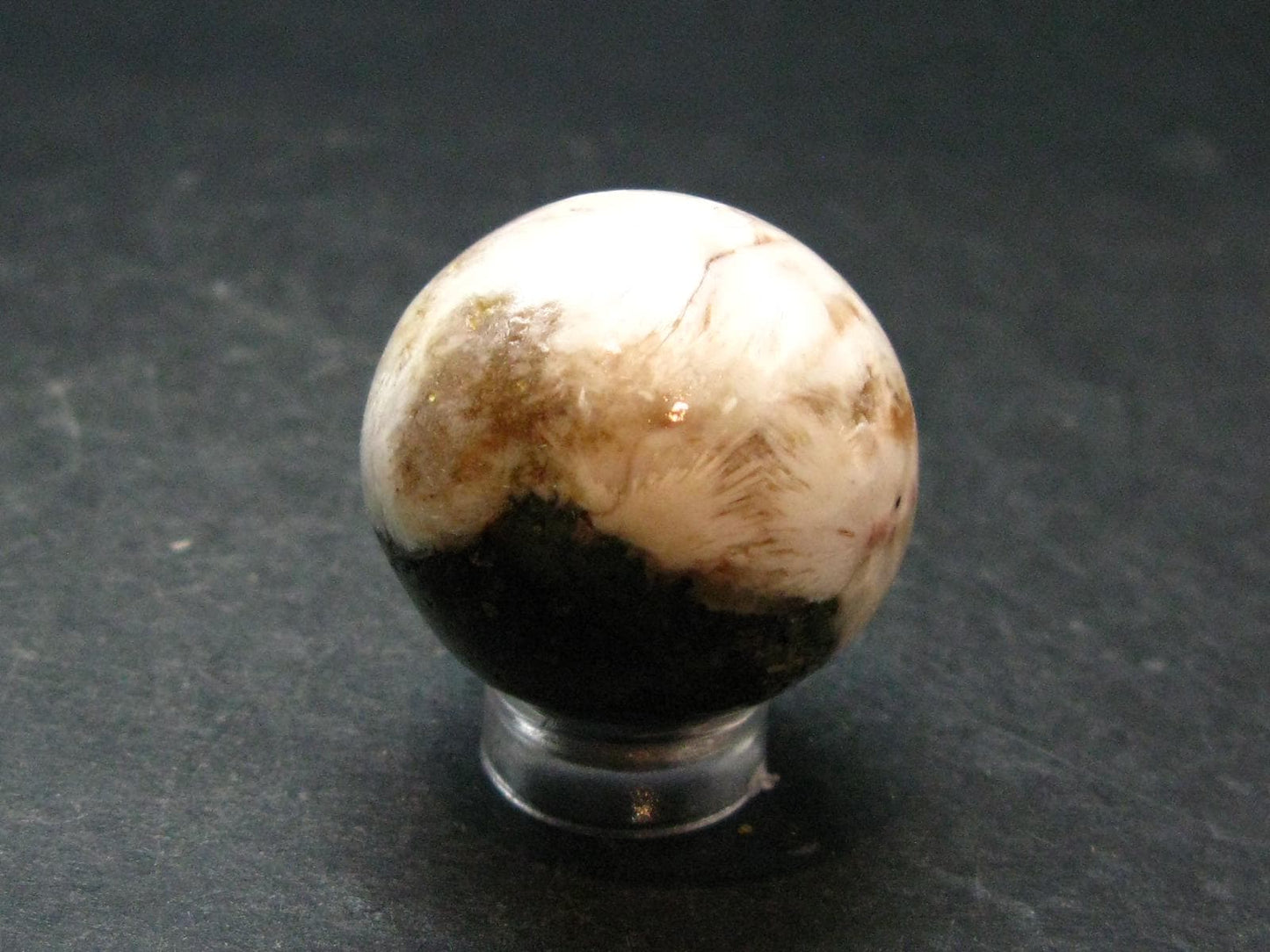 Natrolite Sphere Ball From Indonesia - 1.1" - 23.41 Grams