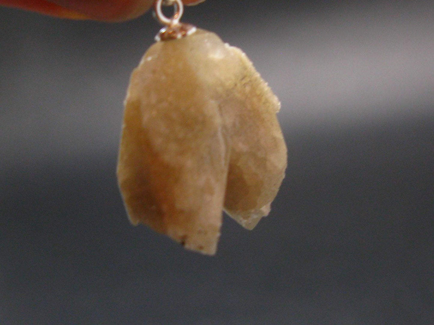 Rare Herderite Crystal Silver Pendant from Brazil - 1.1" - 5.2 Grams