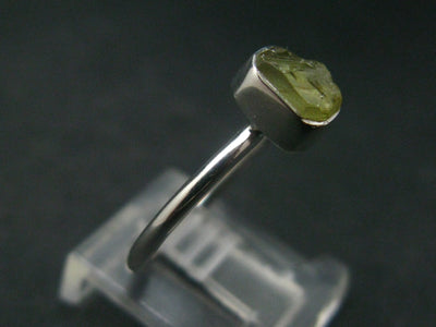 Chrysoberyl Silver Ring From Brazil - 1.94 Grams - Size 6