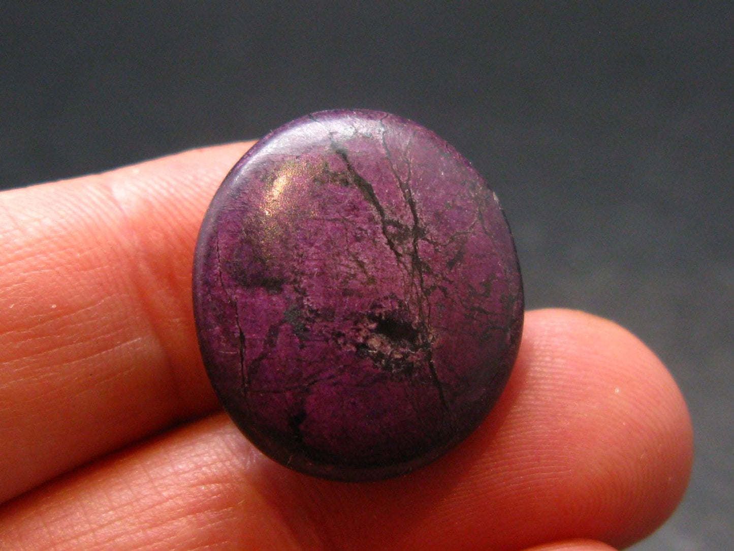Purple Purpurite Tumbled Stone From Namibia - 0.7" - 4.70 Grams