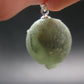 Complete Prehnite Sterling Silver Pendant from Mali - 1.1" - 7.93 Grams