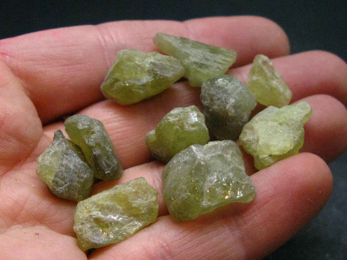 Lot of 10 Chrysoberyl Crystals From Brazil - 98.85 Carats