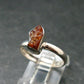 Pezzottaite Crystal Silver Ring From Madagascar - Size 8 - 2.03 Grams