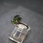 Moldavite Sterling Silver Ring From Czech Republic - Size 5.2 - 1.88 Grams