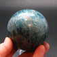 Large neon blue Apatite sphere from Madagascar- 365.94 - 2.3"