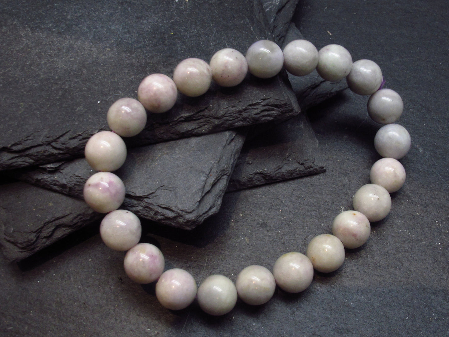 Hackmanite Genuine Bracelet ~ 7 Inches ~ 9mm Round Beads