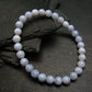 Blue Lace Agate Genuine Bracelet ~ 7 Inches ~ 6mm Round Beads