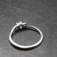Emerald Crystal Silver Ring from Colombia - 1.28 Grams - Size 7.25