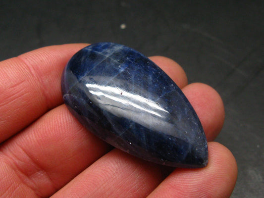 Blue Sapphire Corundum Cabochon From Madagascar - 1.8" - 23.01 Grams