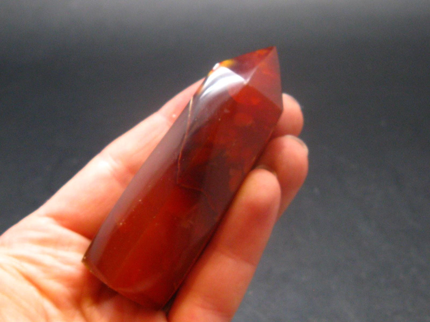 Carnelian Agate Obelisk From Madagascar - 2.8"