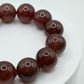 Strawberry Quartz Bracelet – Natural Red Sparkling Gemstone Elegant Jewelry - Weight 97.31 g