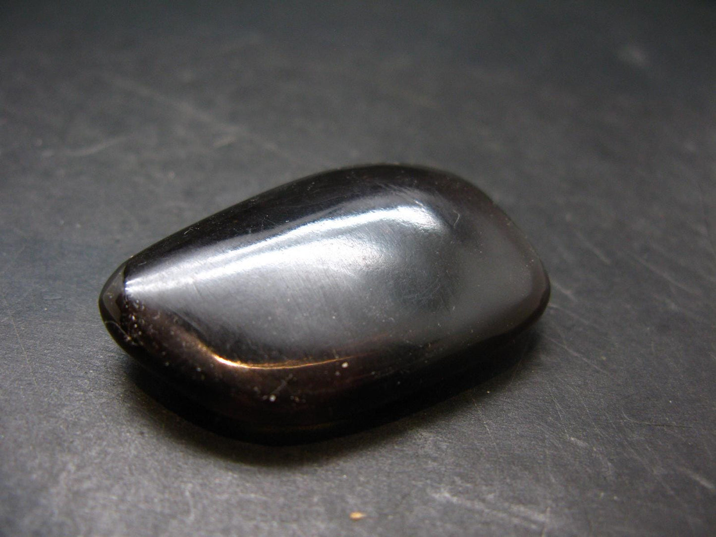 Rare Large Blue Amber Tumbled Piece Fluorescent From Indonesia - 1.7" - 7.69 Grams