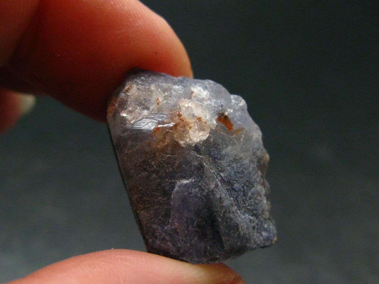 Dumortierite In Quartz Crystal From Brazil - 0.9" - 6.31 Grams