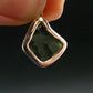 Moldavite Tektite Silver Pendant from Czech Republic - 1.0" - 2.0 Grams