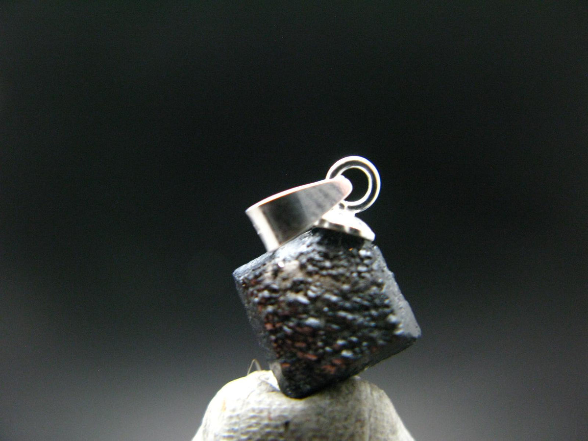 Extremely Rare! Amazing Natural Terminated Brookite Crystal Silver Pendant From Arkansas - 0.7" - 1.0 Grams