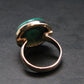 Malachite Silver Ring - 9.20 Grams - Size 7