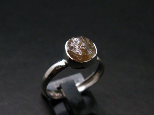 Green Herderite Silver Ring From Brazil - 2.04 Grams - Size 7