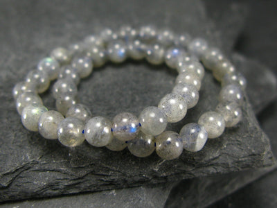 Labradorite Genuine Bracelet ~ 7 Inches ~ 4mm Round Beads