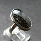 Real!! Very Rare Nuumite Nuummite Sterling Silver Ring from Greenland - 6.07 Grams - Size 7