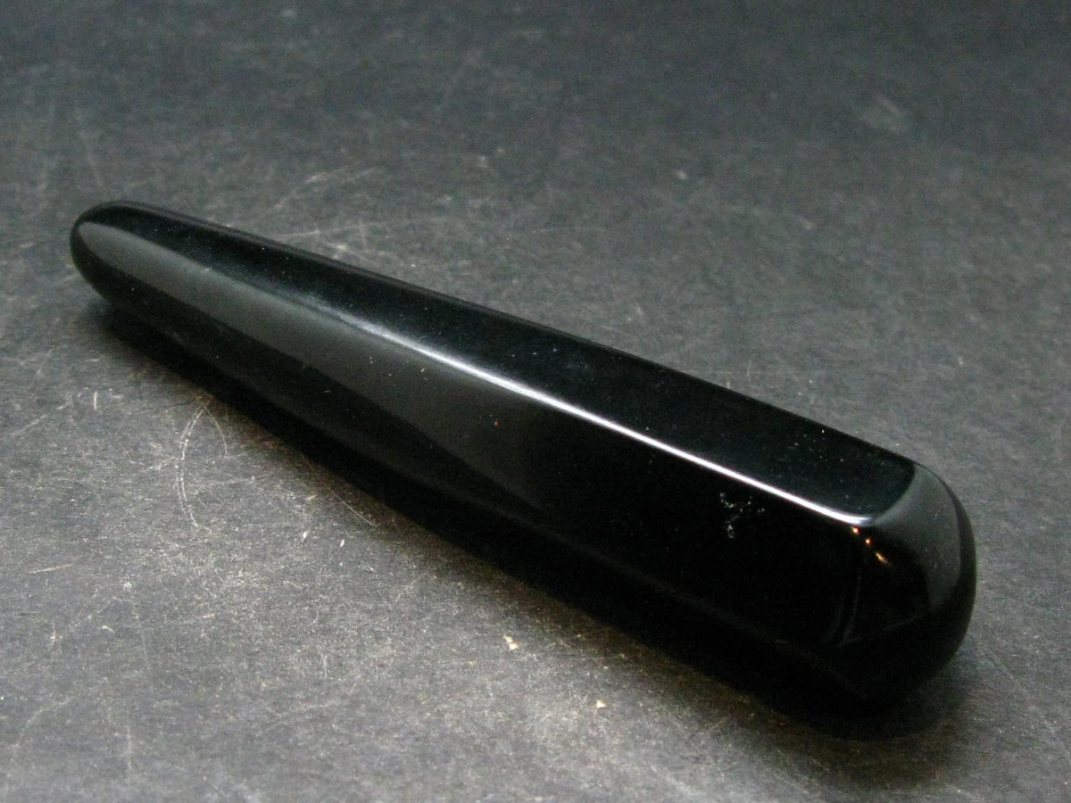Black Jade Wand From Greenland - 4.4" - 77.22 Grams