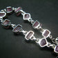Pink Rose Imperial Topaz Silver Bracelet From Brazil- 7" - 14.8 Grams