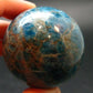 Large neon blue Apatite sphere from Madagascar- 162.0 - 1.8"