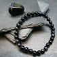 Hawks Eye Genuine Bracelet ~ 7 Inches ~ 6mm Round Beads