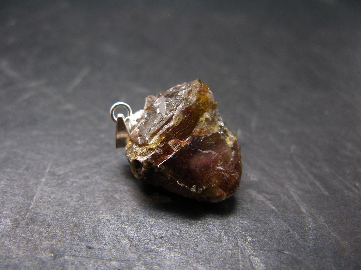 Sphalerite 925 Silver Pendant from Spain - 0.9" - 4.46 Grams