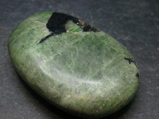 Chrome Diopside Tumbled Stone From Russia - 46.0 Grams - 1.9"