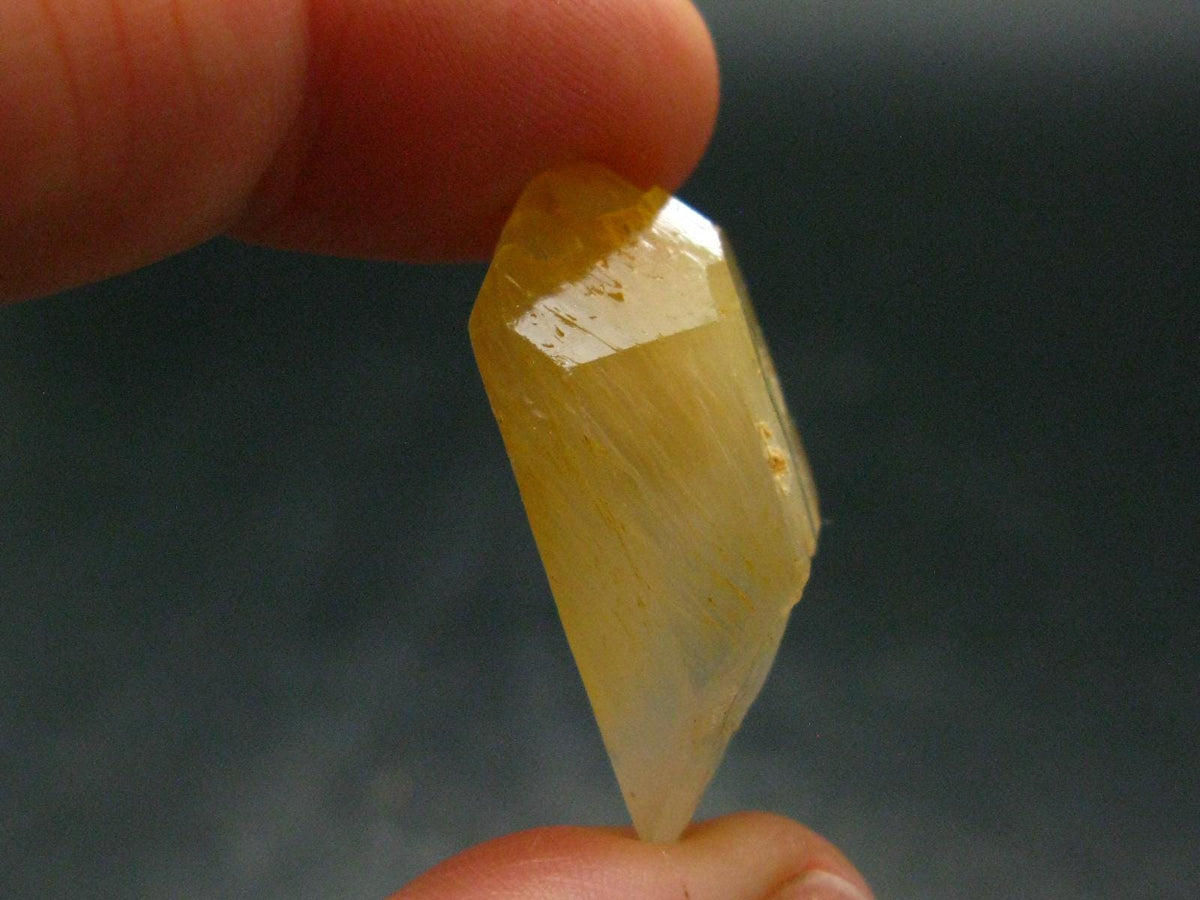 Rare Mango Quartz w/ Hallyosite Crystal From Colombia - 1.1" - 5.53 Grams