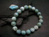 Larimar Genuine Bracelet ~ 7 Inches ~ 10mm Round Beads