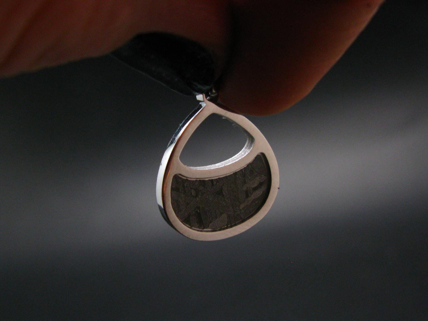 Muonionalusta Meteorite Pendant from Sweden - 0.8" - 1.78 Grams
