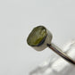 Raw Chrysoberyl Ring Green Yellow Gemstone Silver Minimalist Crystal Unique Jewelry Gift - Sizes 8