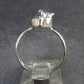 Large Meteorite Campo Del Cielo Sterling Silver Ring from Argentina - 3.77 Grams - Size 8