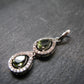 Moldavite Tektite Silver Pendant from Czech Republic - 1.3" - 2.28 Grams