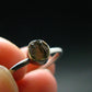 Moldavite Tektite Silver Ring from Czech Republic - 8 Size - 1.95 Grams