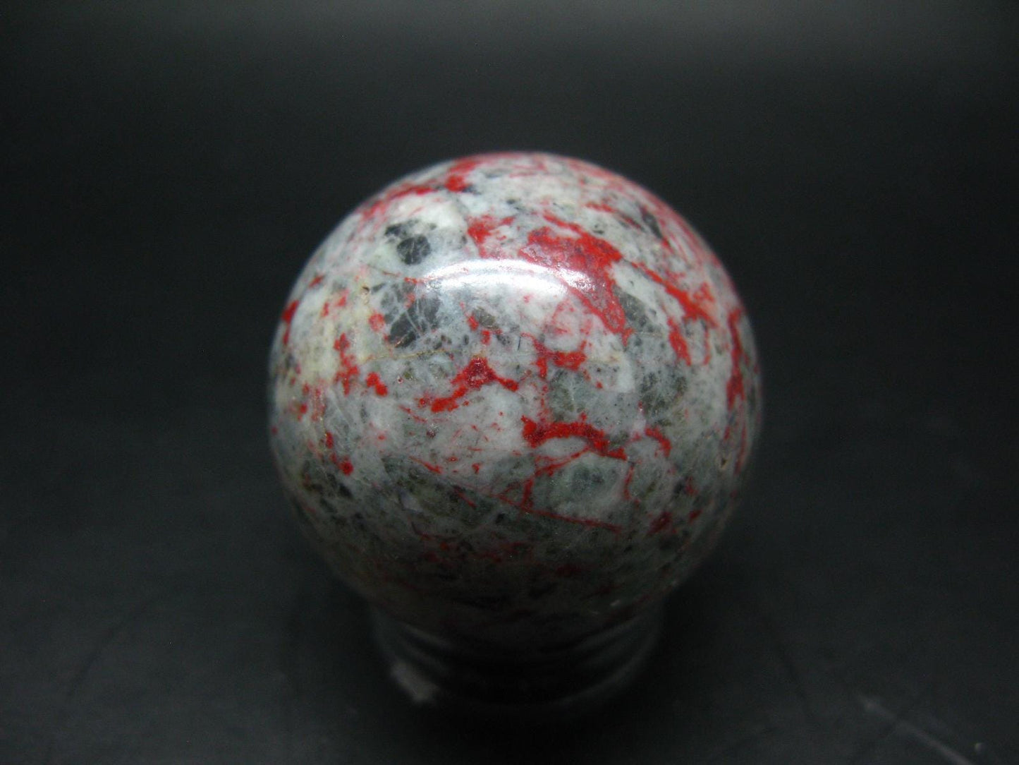 Cinnabar Sphere Ball from Russia - 128.2 Grams - 1.7"