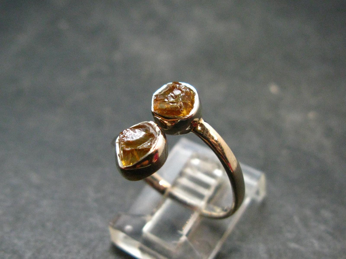 Citrine Sterling Silver Ring - Size 9 - 2.17 Grams