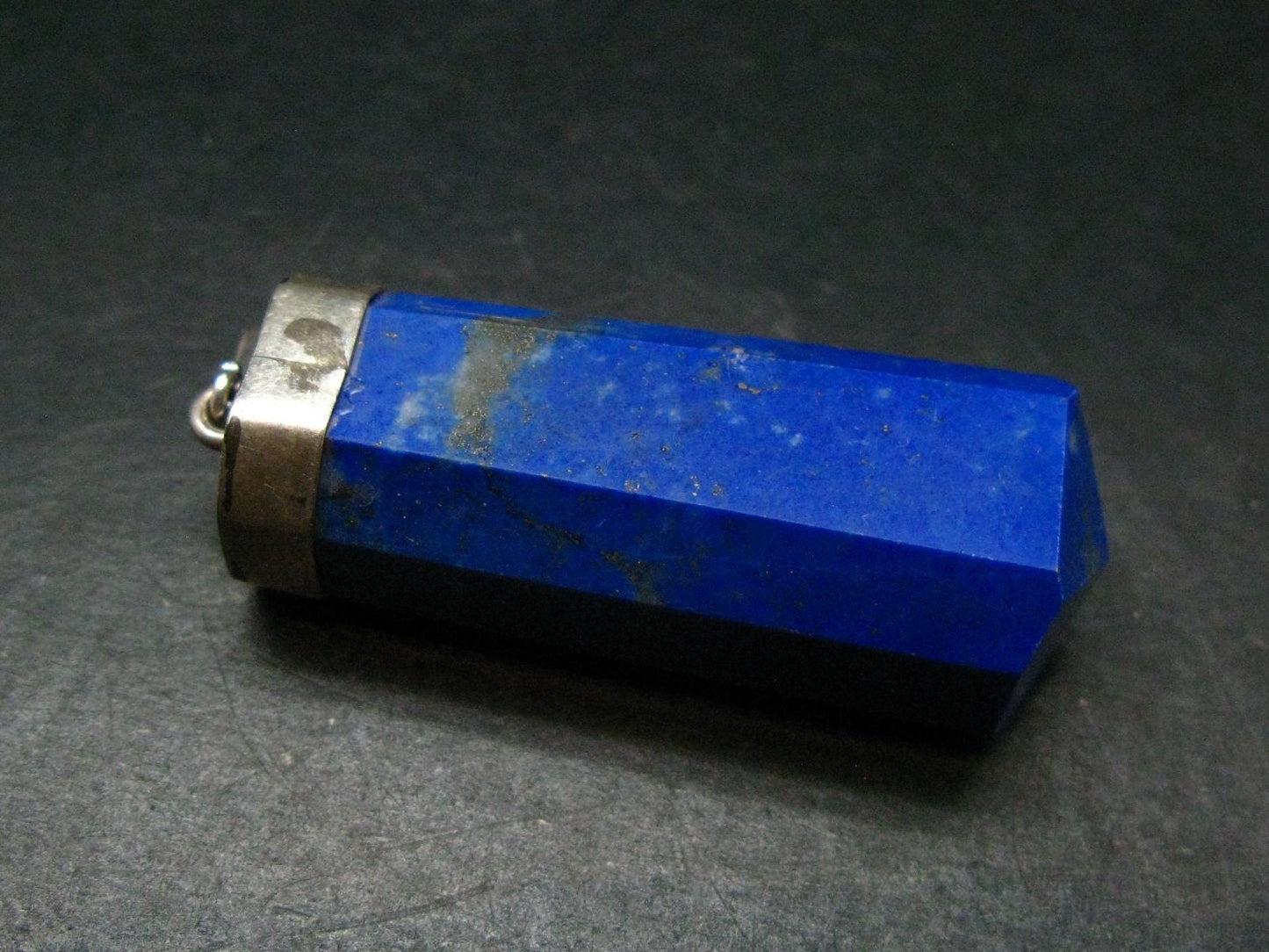 Lapis Lazuli Silver Pendant From Afghanistan - 2.4" - 30.42 Grams