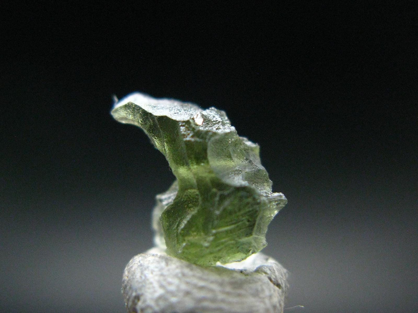 Moldavite Tektite Raw Bead from Czech Republic - 10 mm - 1.70 Carats