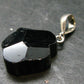 Black Tourmaline Schorl Silver Pendant From Brazil - 1.4" - 5.16 Grams