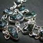 Lazulite Silver Bracelet From Pakistan - 7" - 14.8 Grams