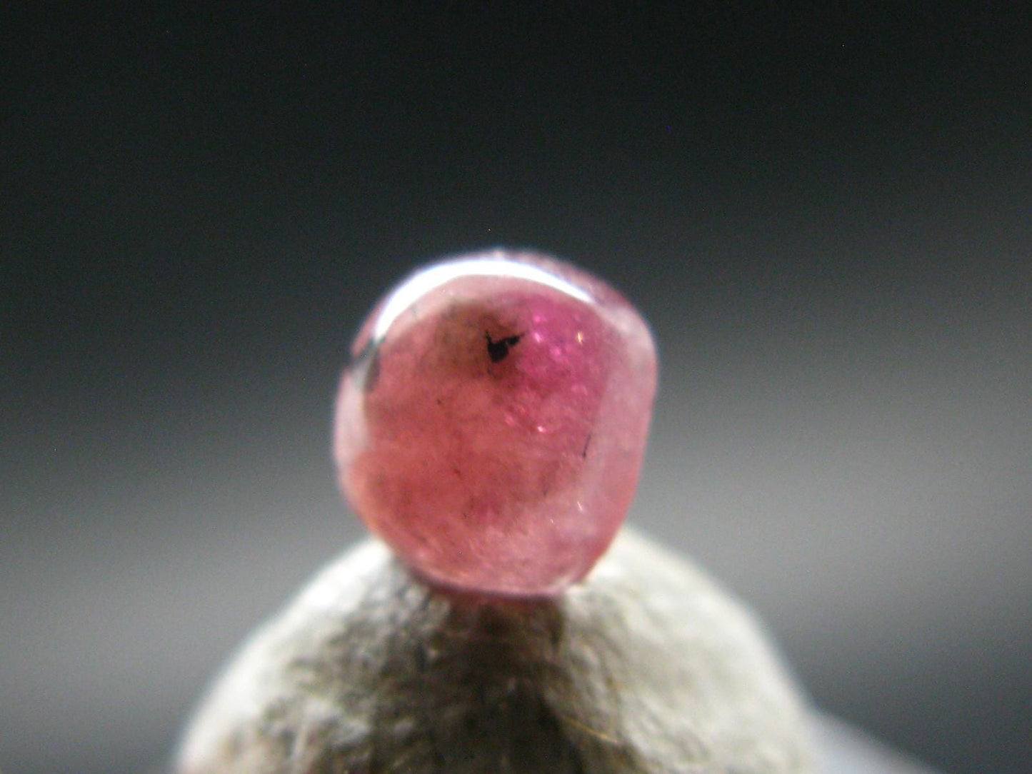 Rare Gem Bixbite Red Beryl Emerald Cabochon From Utah USA - 0.50 Carats - 5.1x4.6 mm
