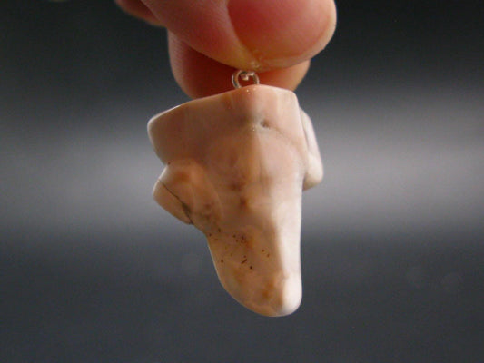 Natrolite Sterling Silver Pendant Necklace From Indonesia - 1.2" - 4.42 Grams