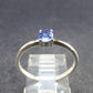 Natural Oval Shaped Blue Tanzanite (Zoisite) Crystal Sterling Silver Ring From Tanzania - 1.43 Grams - Size 8.25