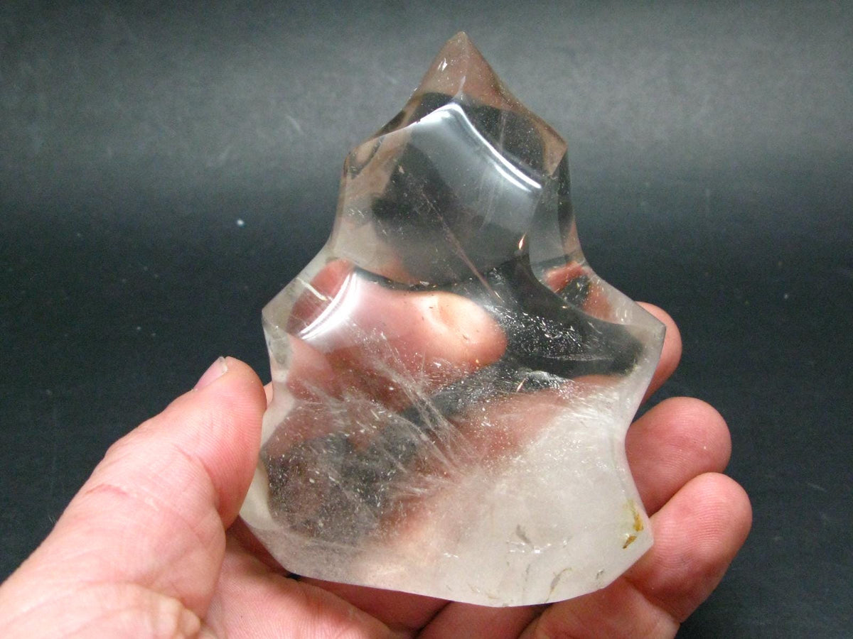 Fine Quartz Flame Polished Stone From Madagascar - 2.6" - 270.45 Grams