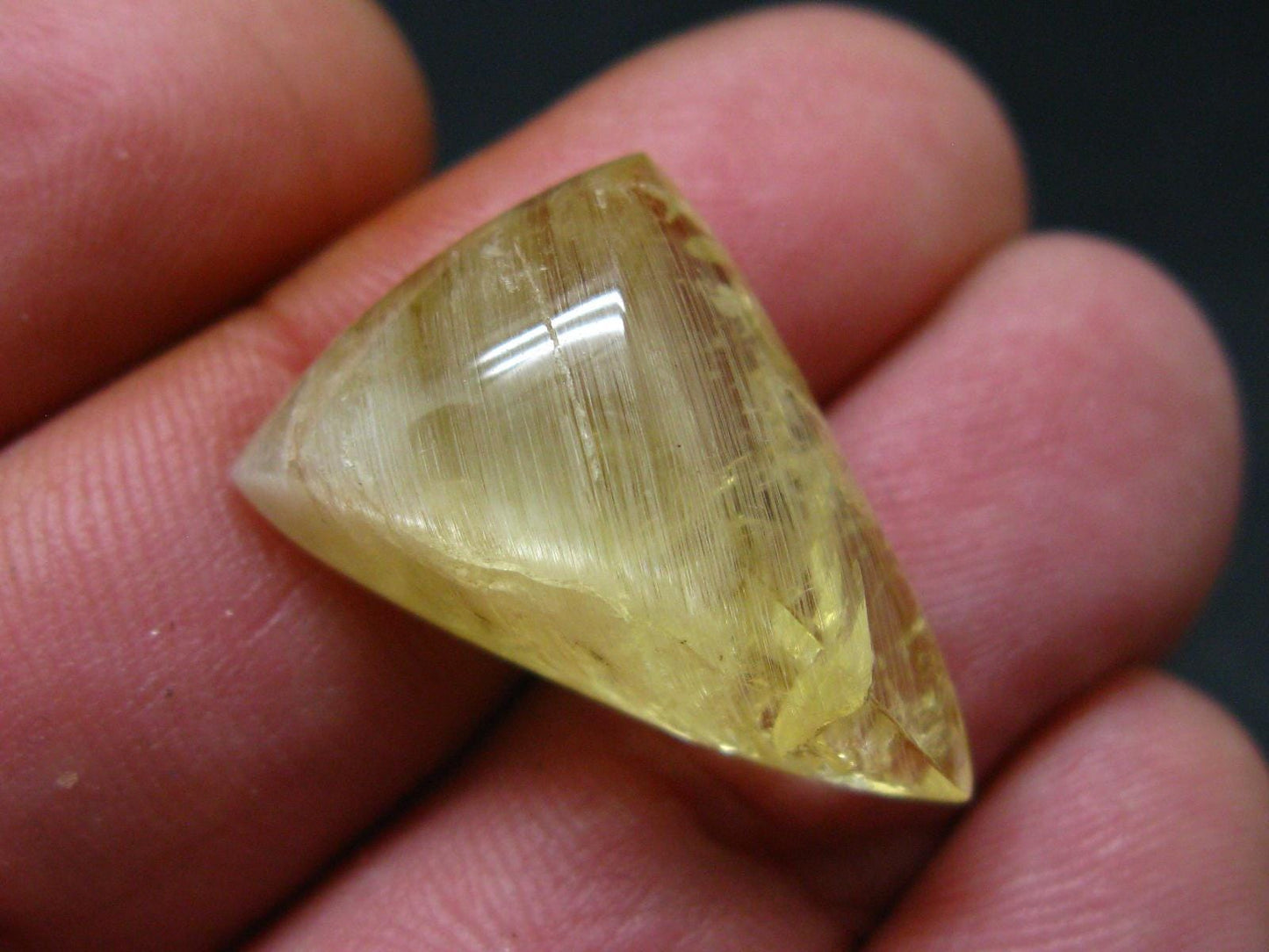 Rare Agni Gold Danburite Cabochon From Tanzania - 24.60 Carats - 1.0"