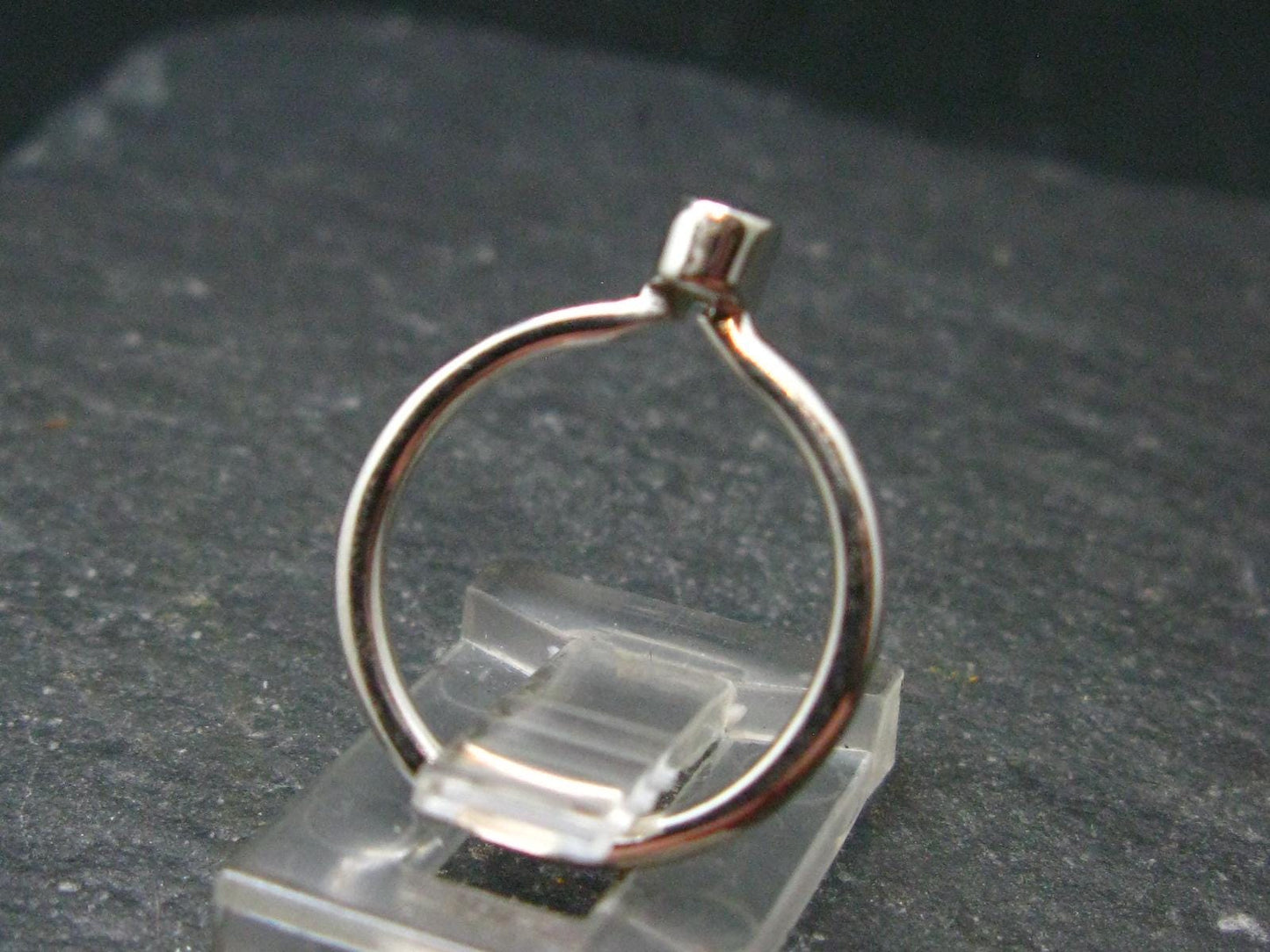 Genuine Alexandrite Gem Silver Ring From Russia - Size 4 - 1.32 Grams